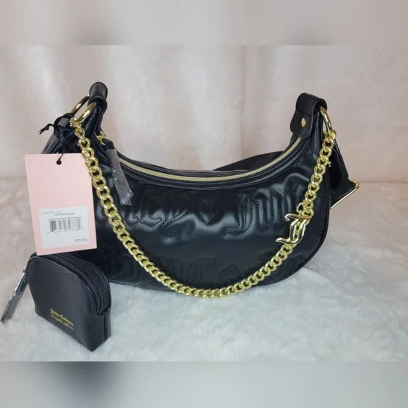 NWT Juicy Couture Black Crossbody - Picture 10 of 10